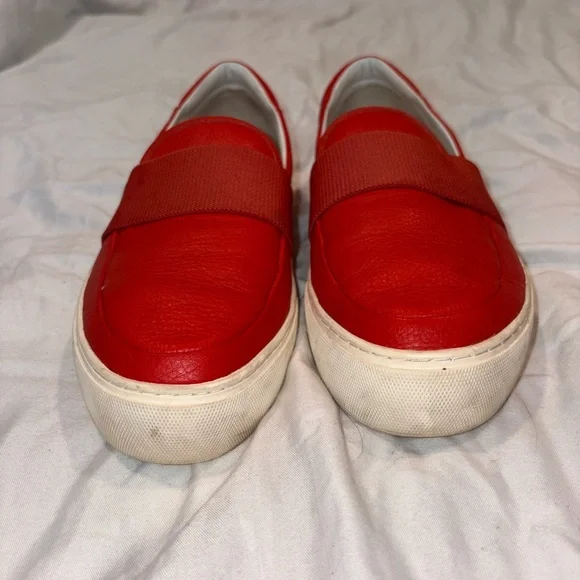 UGG Orange  Leather Sneakers - Picture 2 of 8